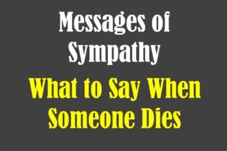 What to Say When Someone Dies